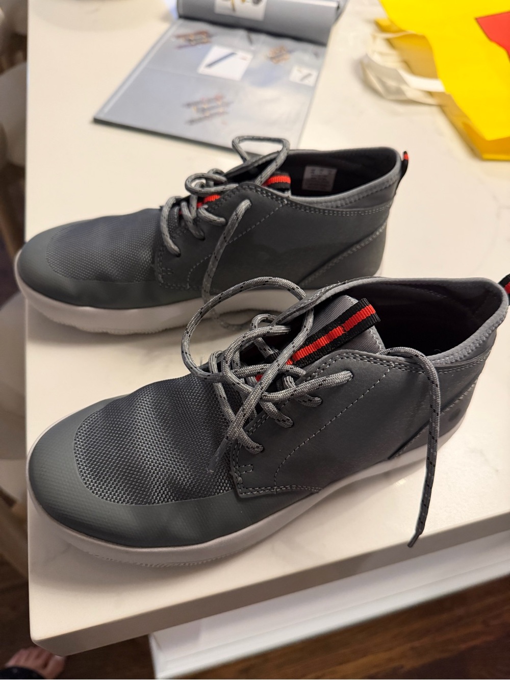 Sperry boys boots in gray size 4. Worn 2 times